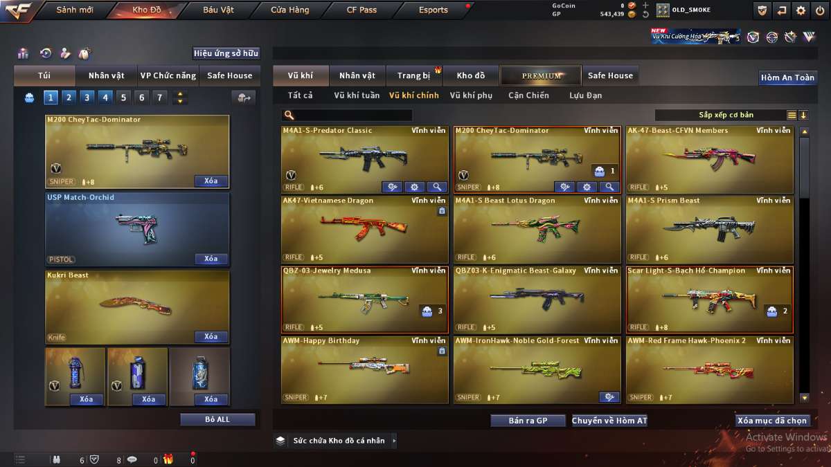 shop acc cf uy tin gia re